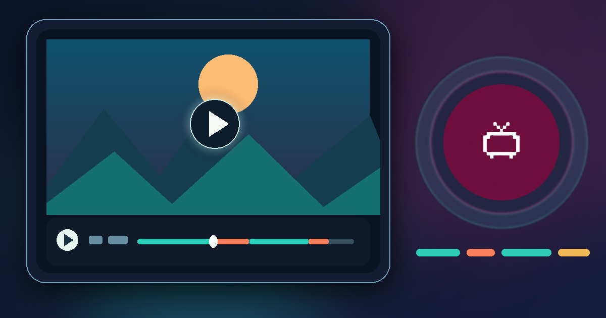 Illustration of a video player timeline highlighting sponsored segments beside the PipePipe icon.